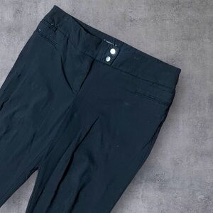 Black Low Waist Office Siren Capris